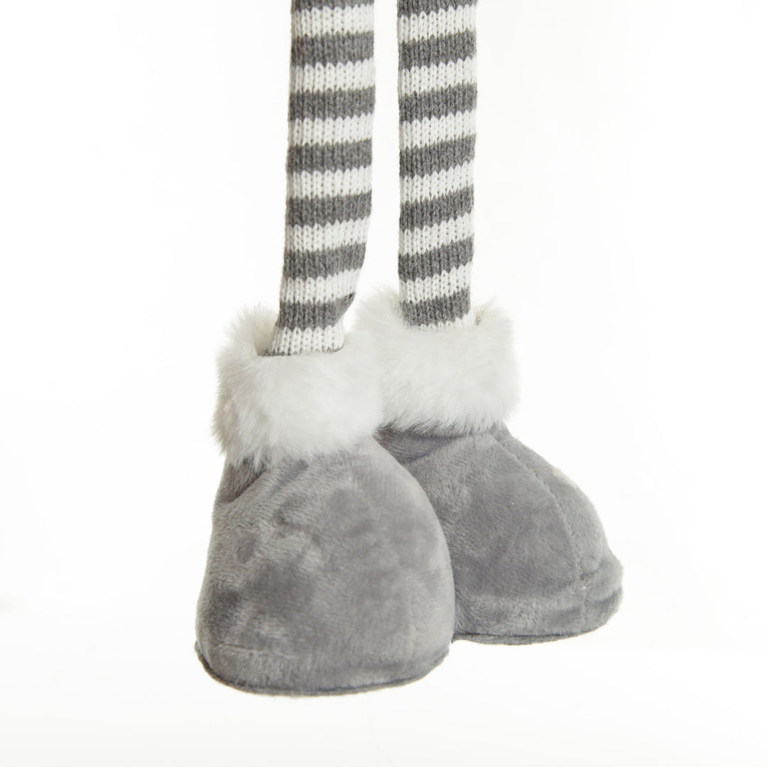 Standing Grey Angel with Crown