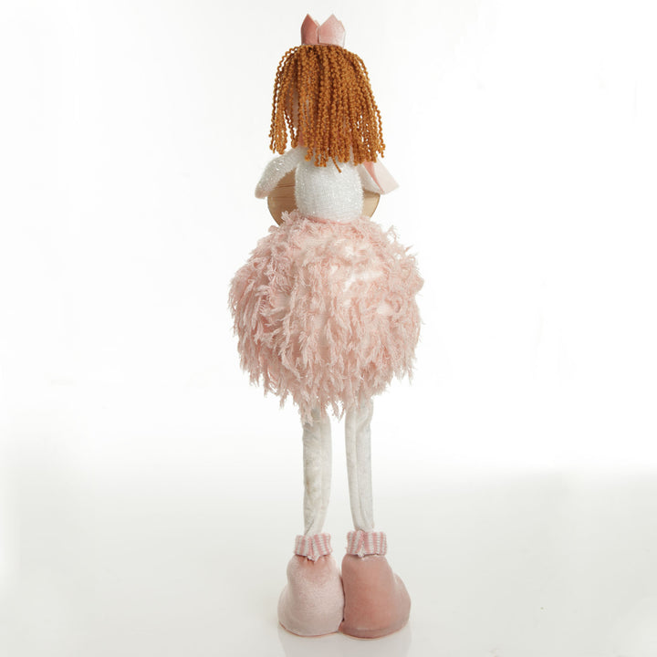 Standing Pink Angel with Crown