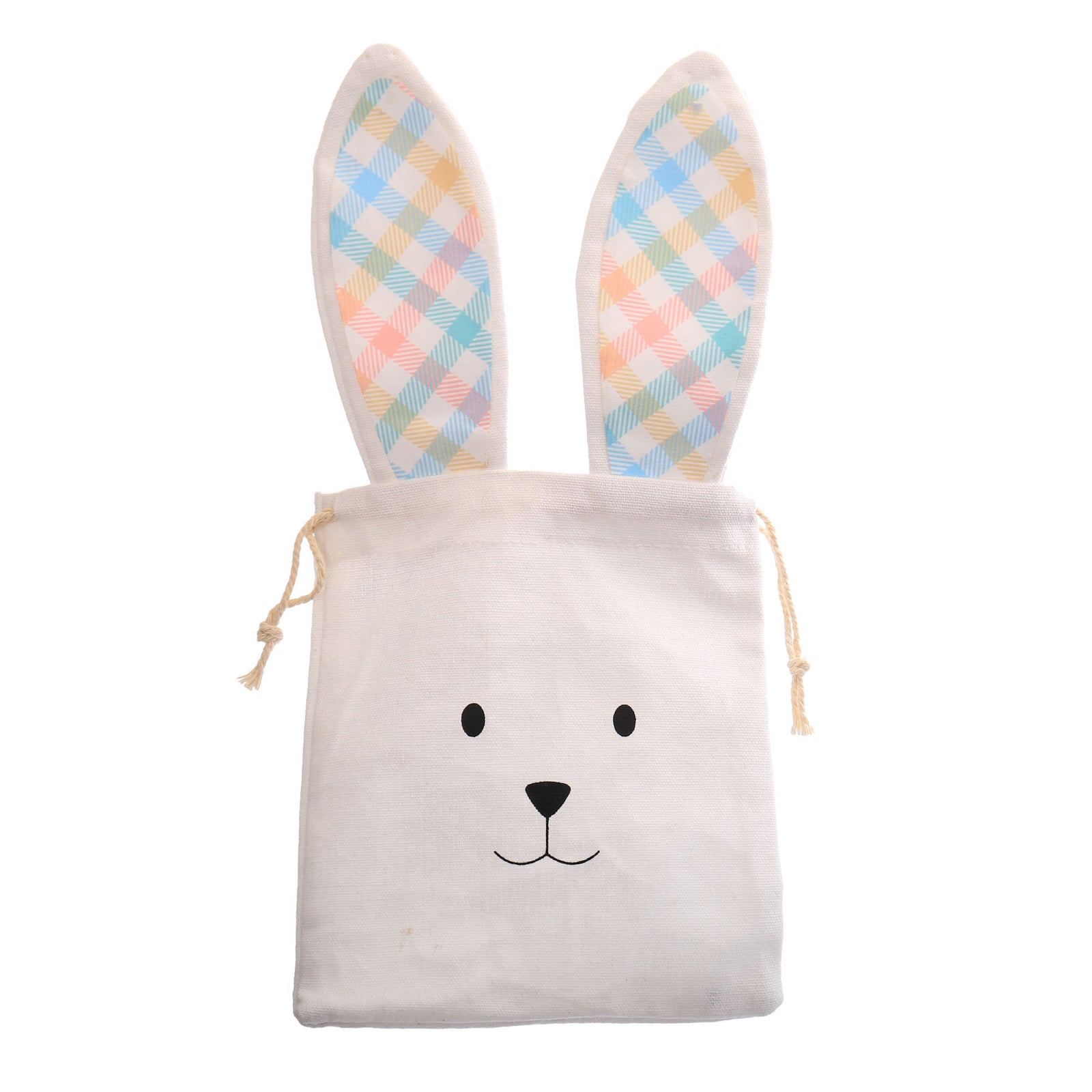 Personalised Striped Ears Canvas Easter Gift Bag