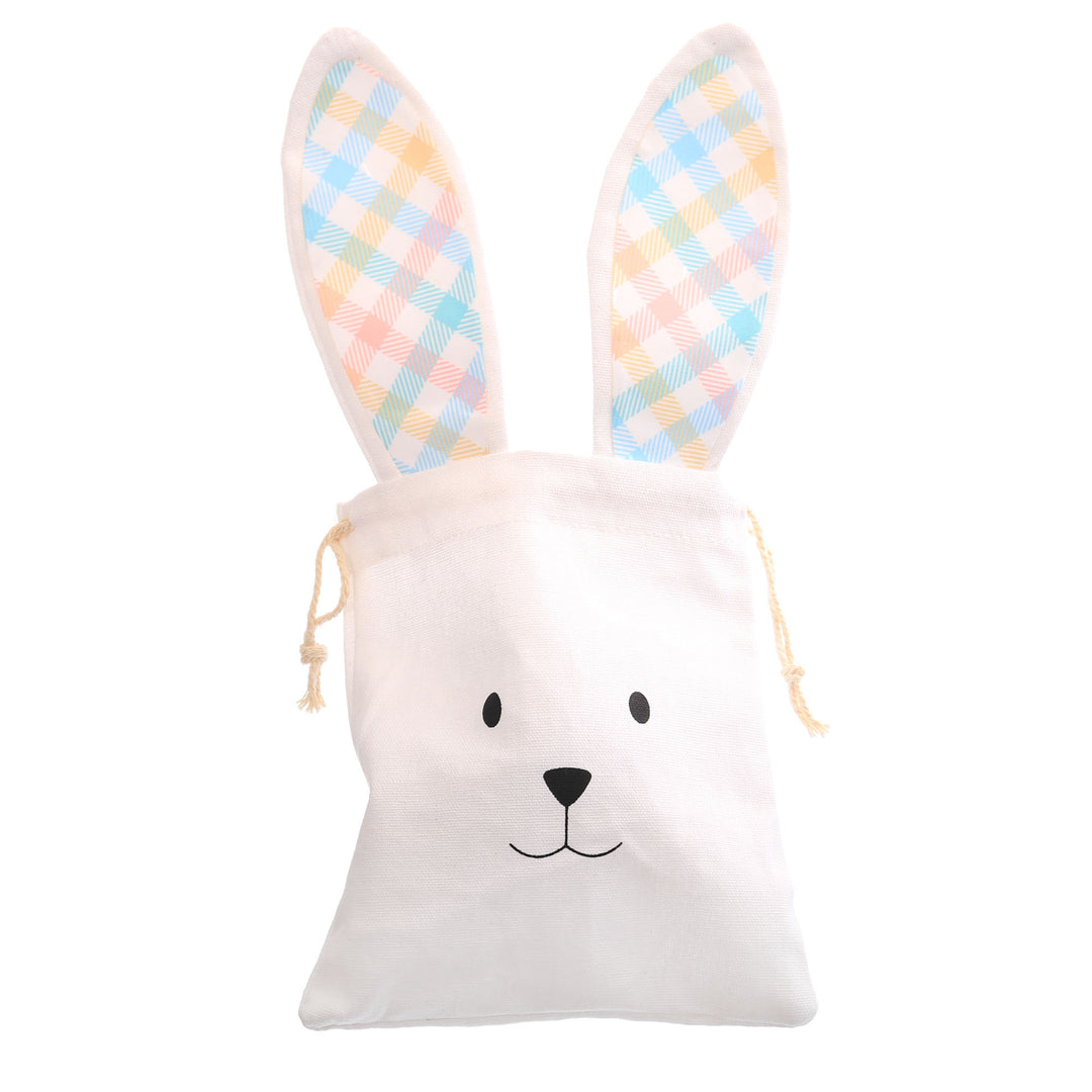 Personalised Striped Ears Canvas Easter Gift Bag