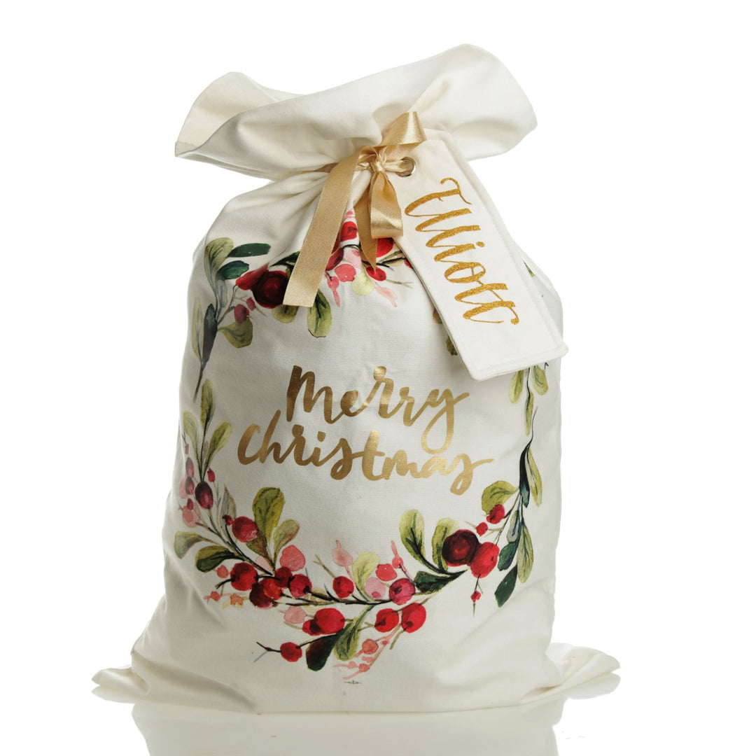 SECOND Sugarplum Merry Christmas Canvas Santa Sack