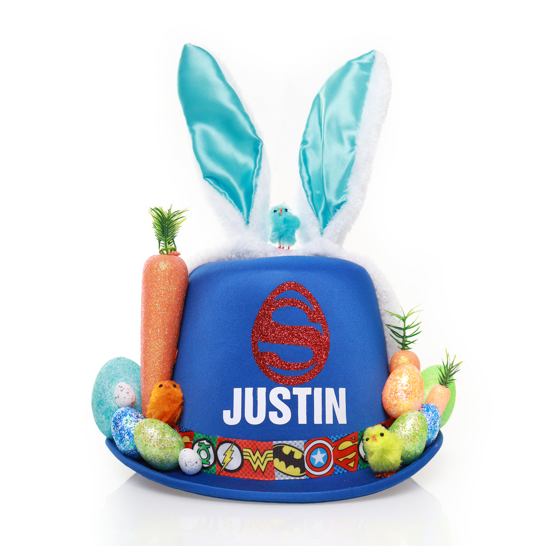 Personalised SuperMan hero Easter Hat