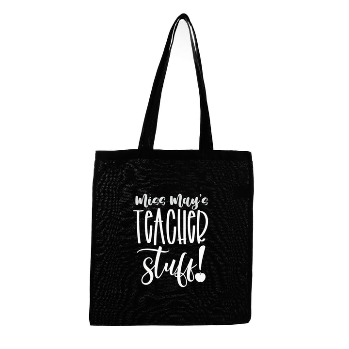 Personalised Teacher Stuff Calico Tote Bag