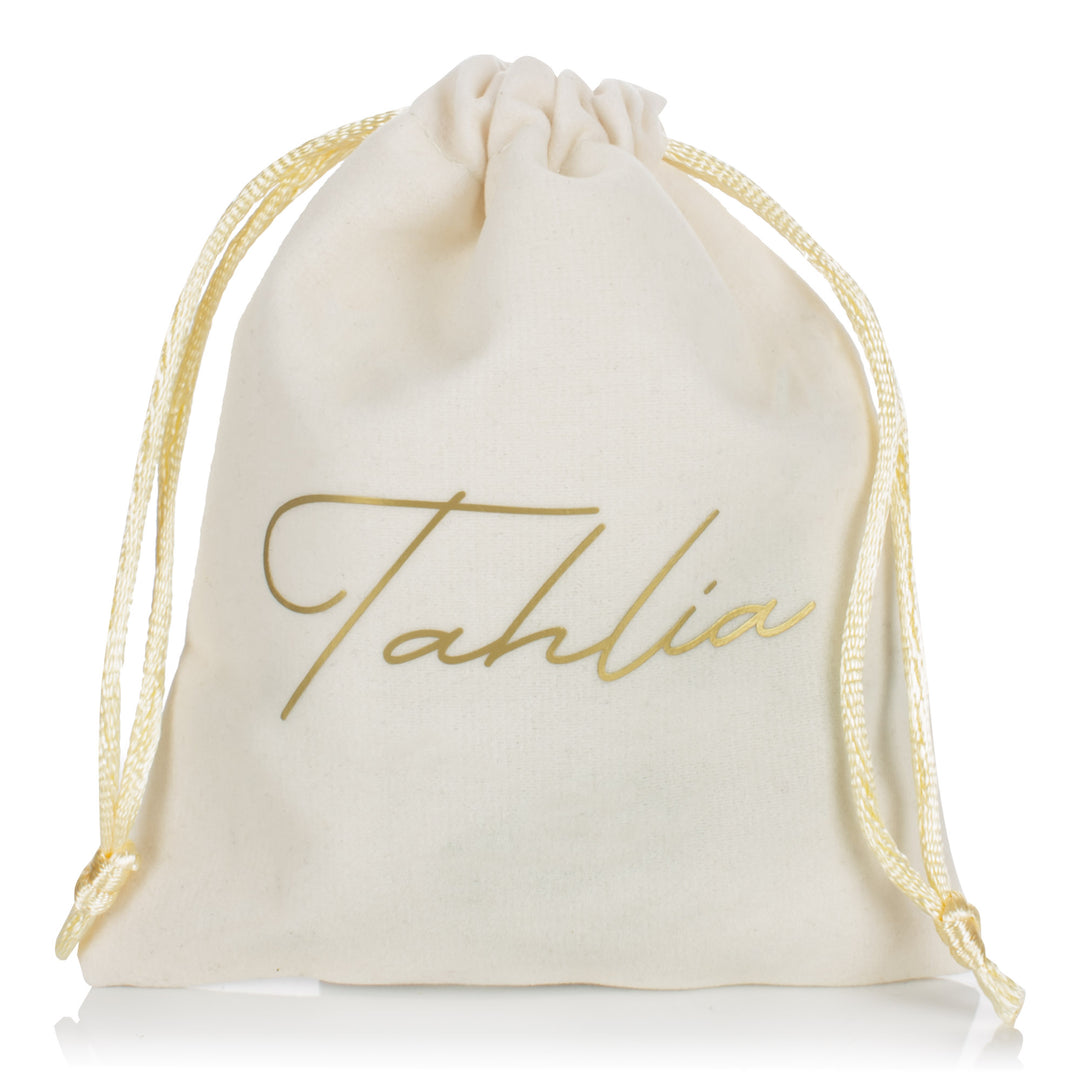 Personalised Velvet Wedding Favour Bag Bomboniere