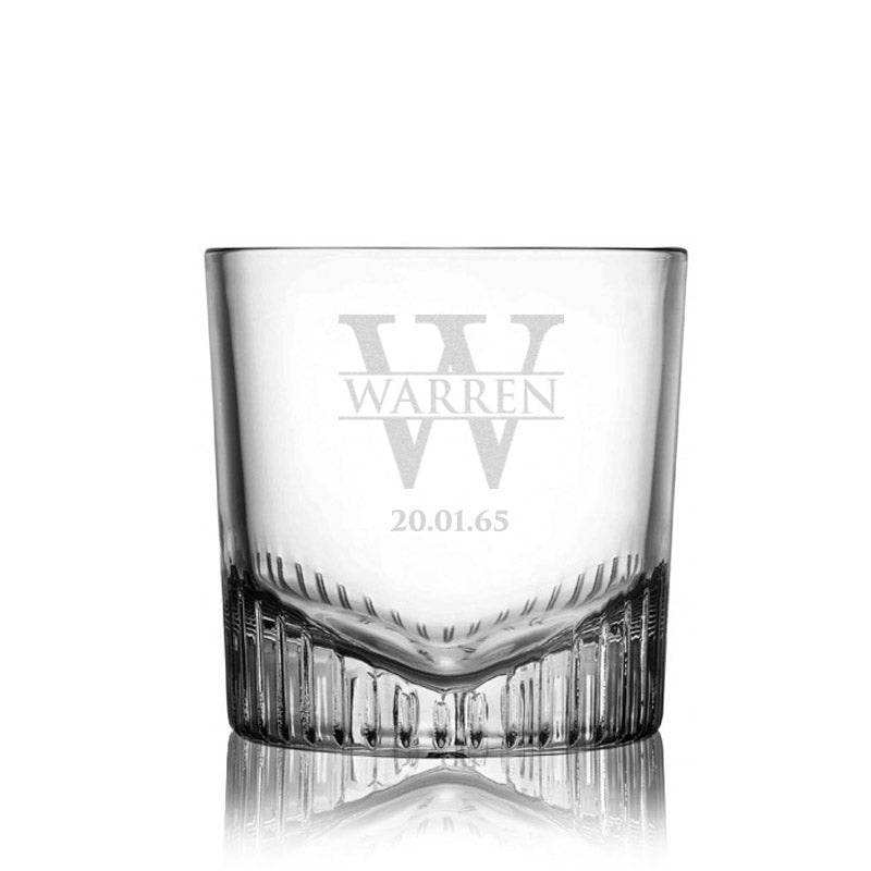 Personalised Etched Whisky Glass