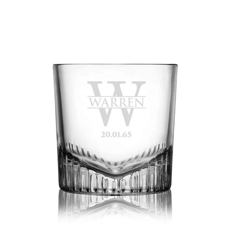 Personalised Etched Whisky Glass