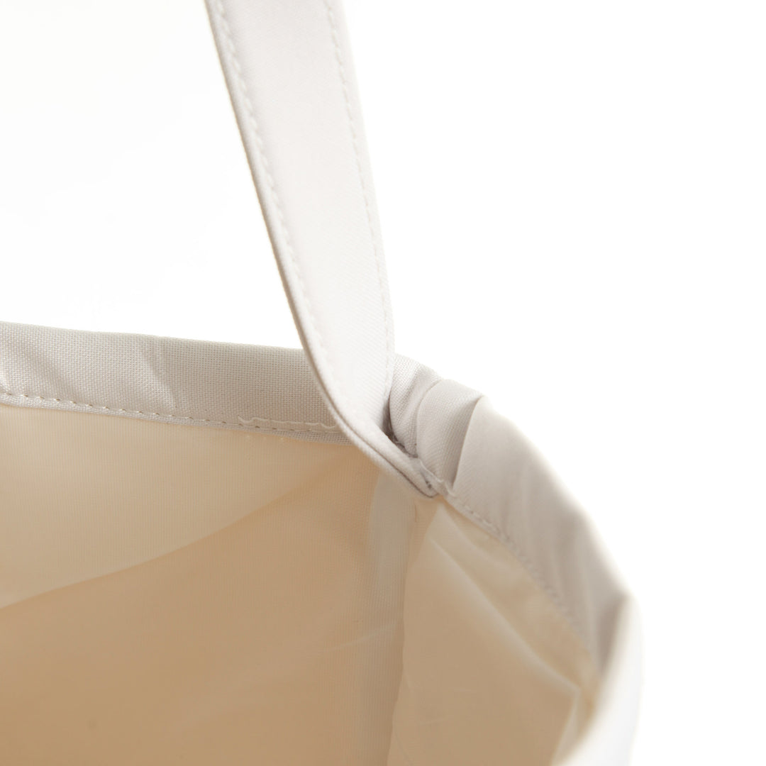 Personalised White Canvas Easter Bucket Bag with Blue Bunny