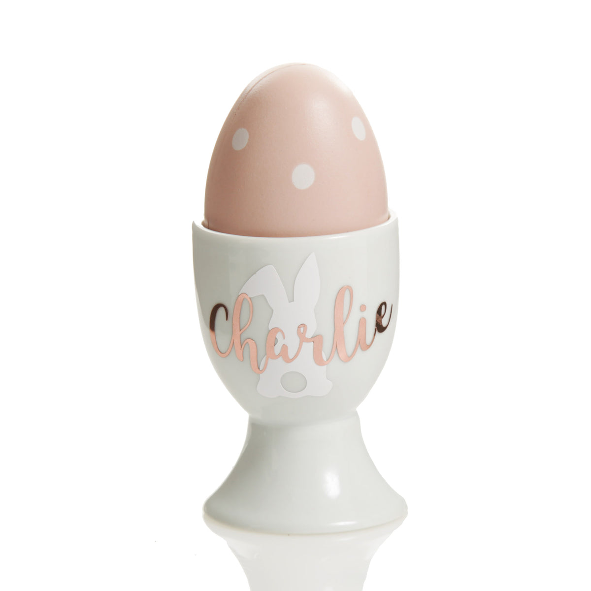 Personalised White Ceramic Easter Egg Cup