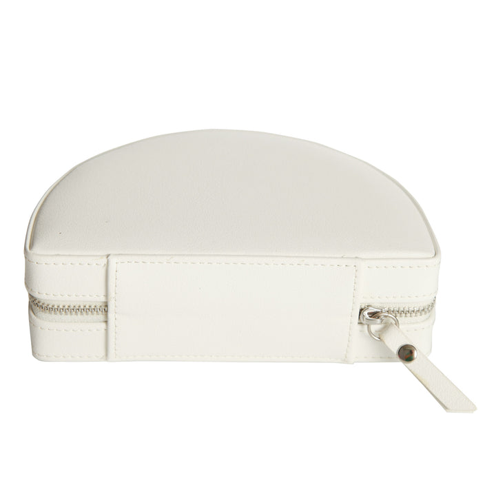Personalised White Curved Travel Jewellery Case