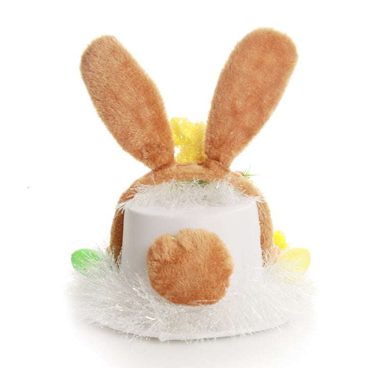 Personalised White Easter Bunny Top Hat