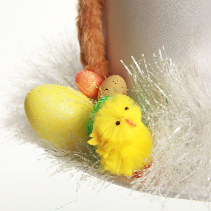 Personalised White Easter Bunny Top Hat