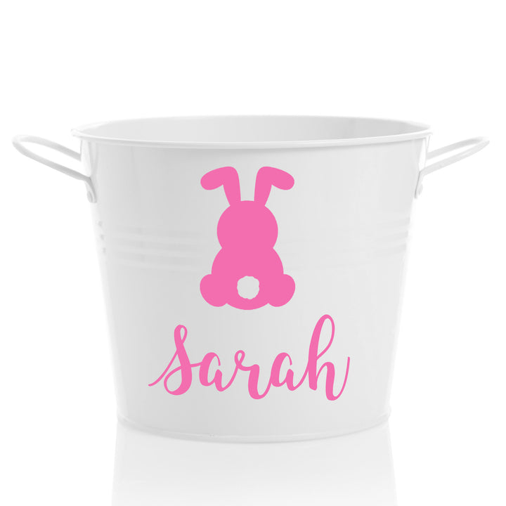 Personalised Easter Hamper Bucket - Bunny Tail