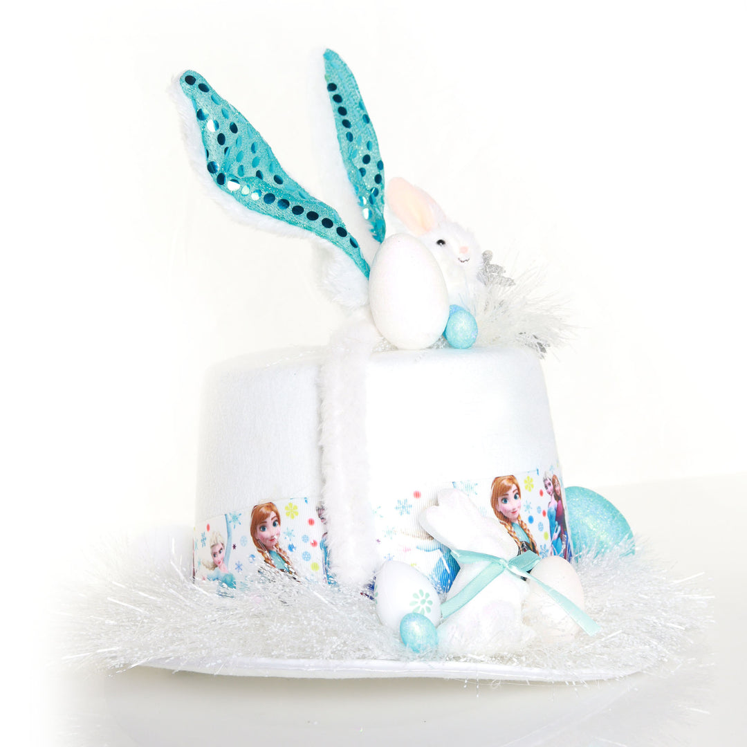 Personalised White Frozen Easter Hat