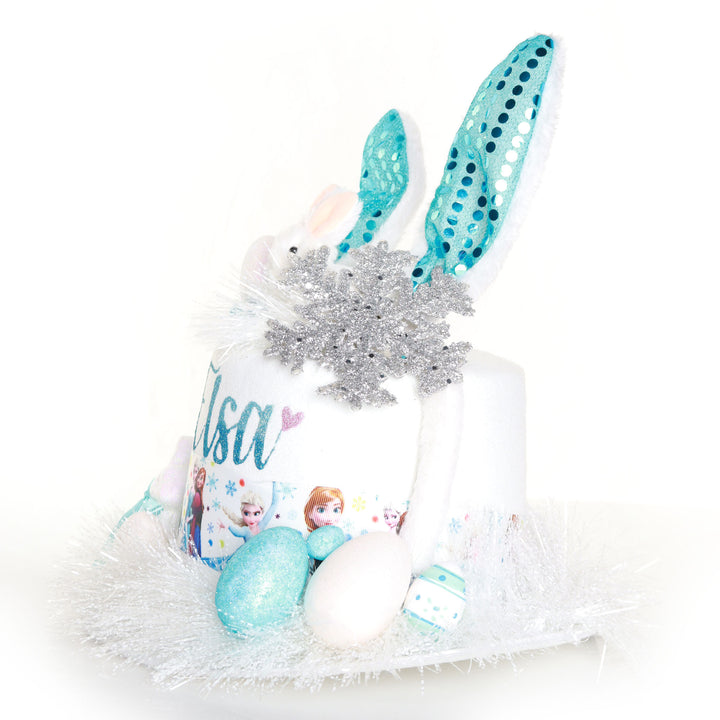 Personalised White Frozen Easter Hat