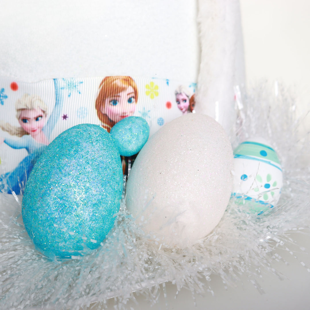 Personalised White Frozen Easter Hat