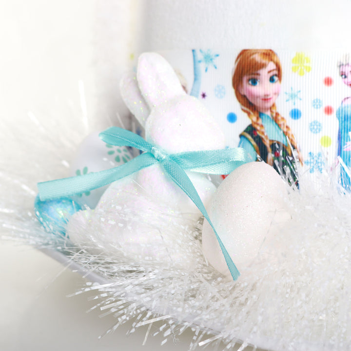 Personalised White Frozen Easter Hat