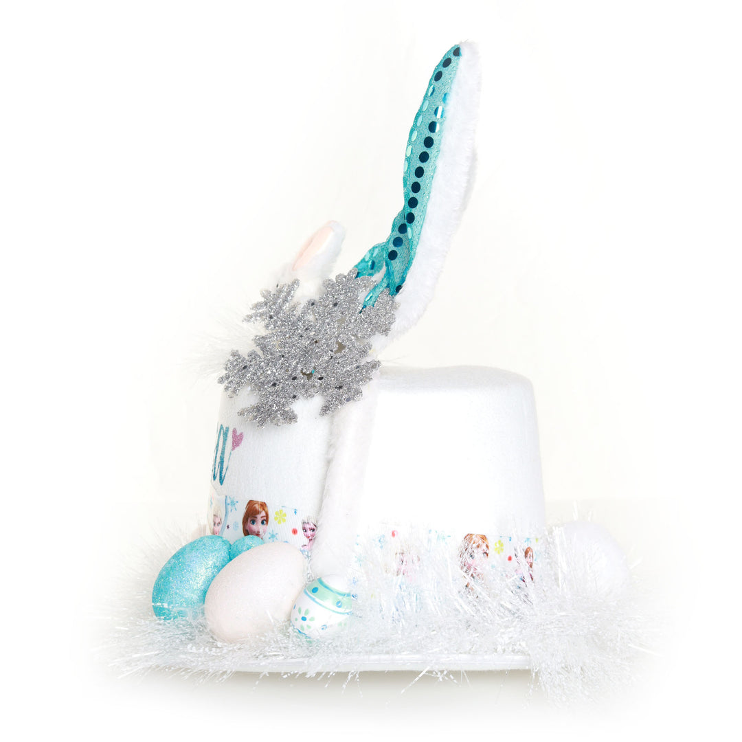 Personalised White Frozen Easter Hat