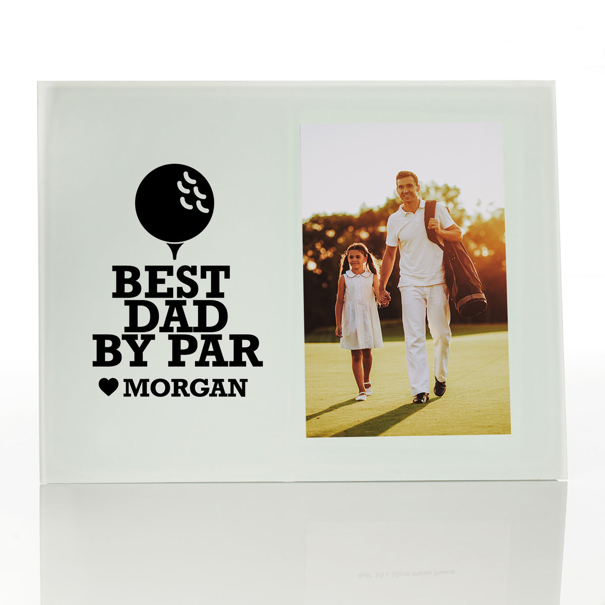 Personalised Best Dad by Par Golf Photo Frame