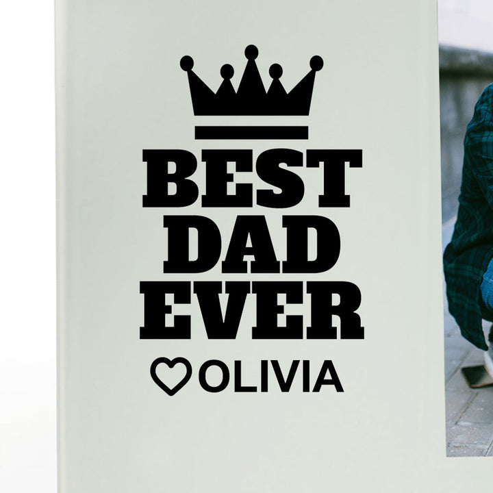 Personalised Best Dad Ever Photo Frame