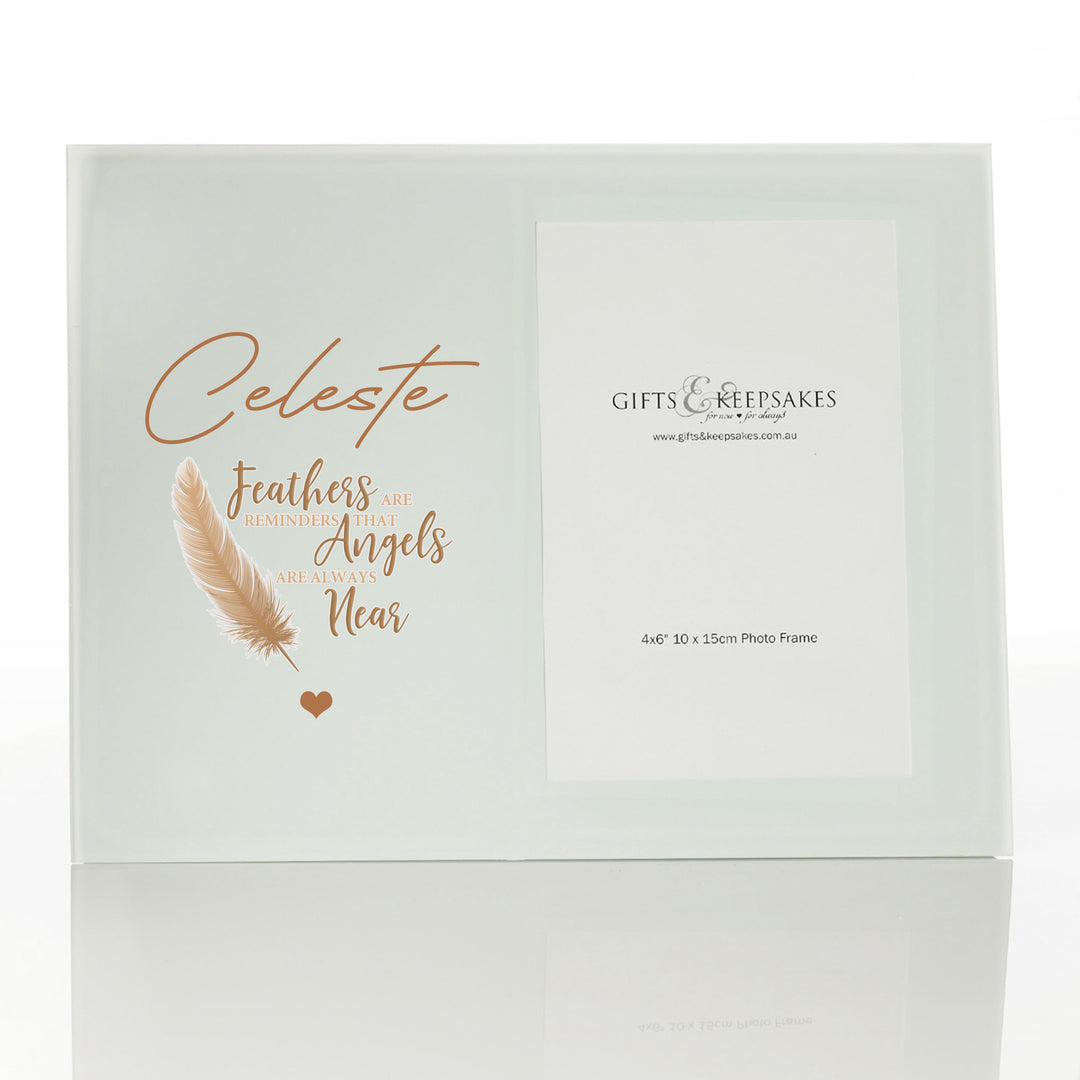 Personalised Feathers are Reminders Photo Frame