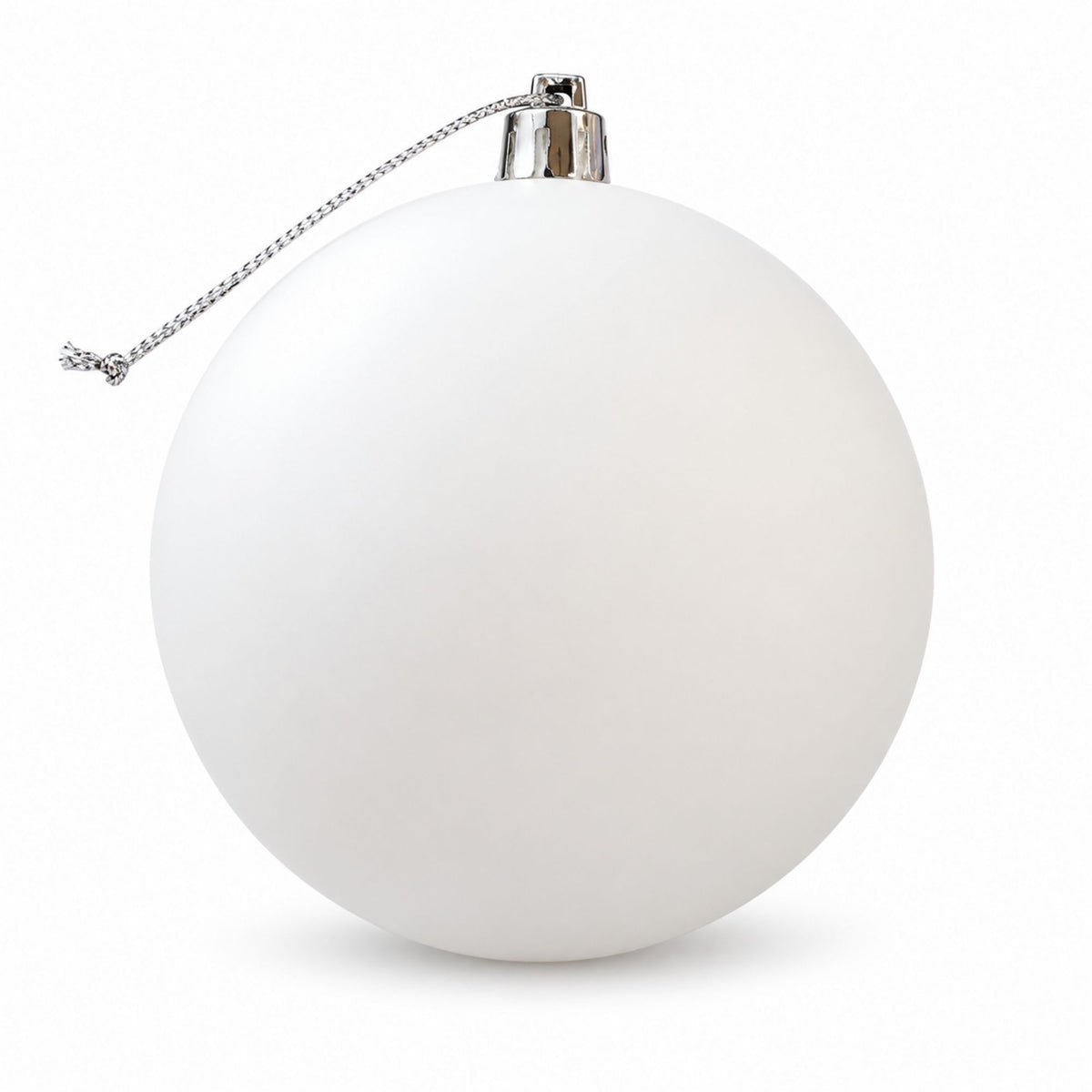 Personalised White Shatterproof Bauble - 10cm