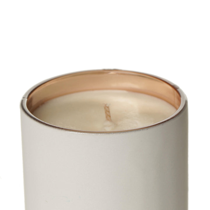 Personalised White Soy Candle with Glass Cloche