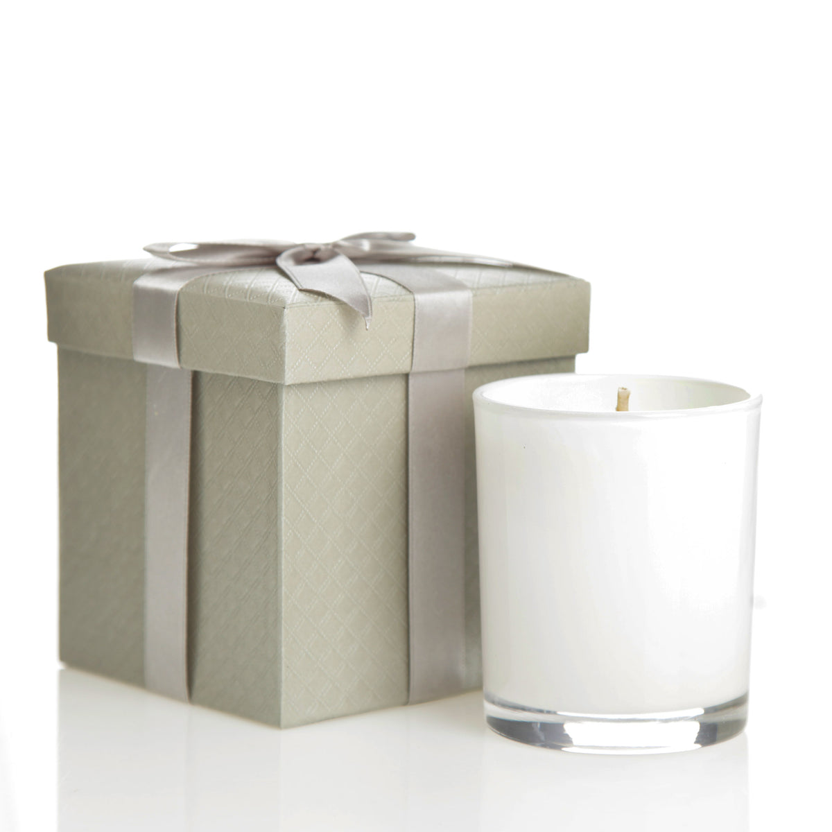 Personalised White Soy Candle - Merry Christmas with Gift Box