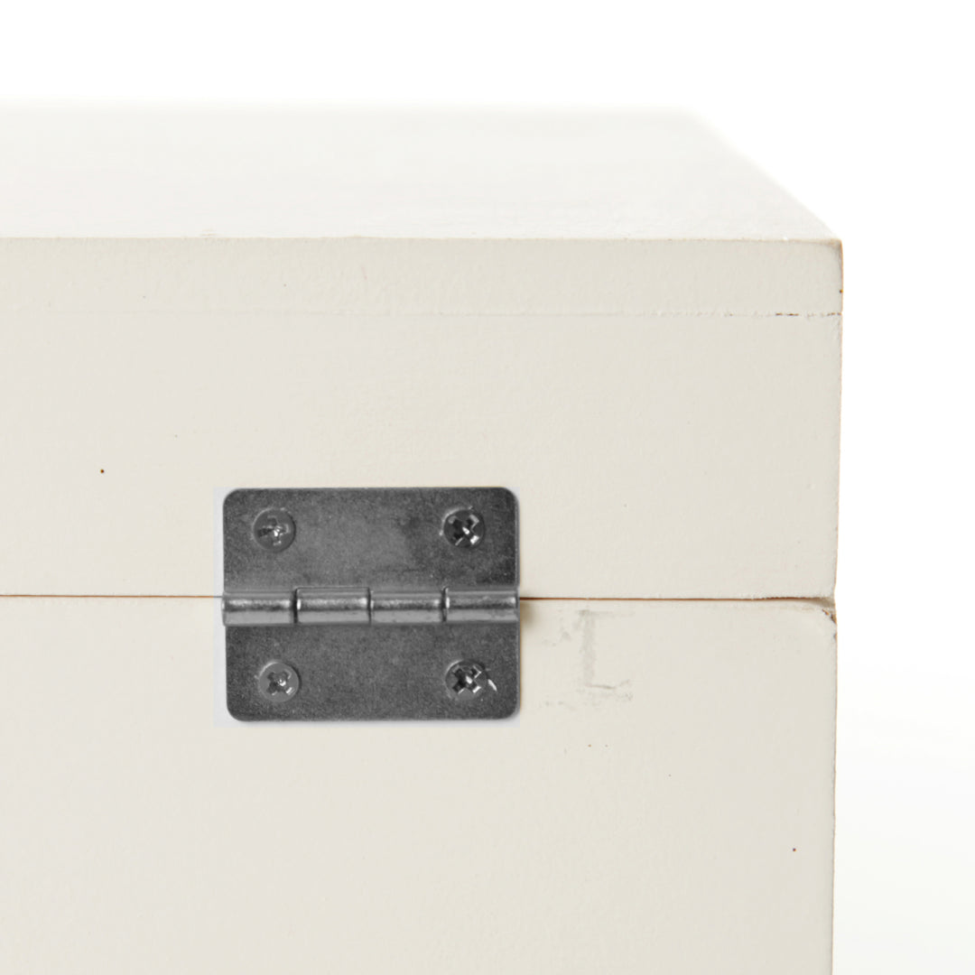 Personalised White Wood Keepsake Box