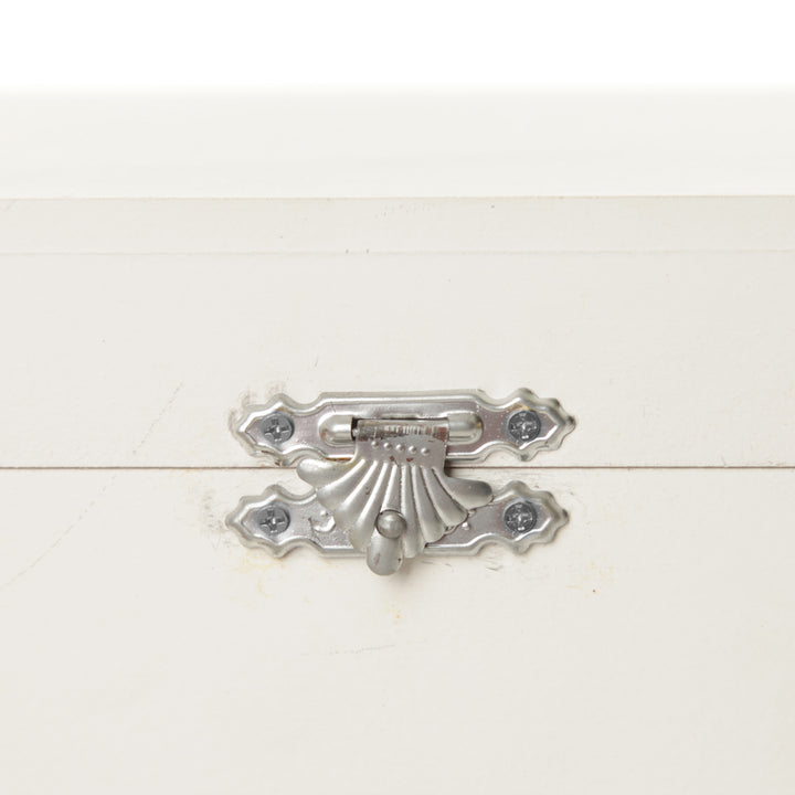 Personalised Little Princess White Wood Keepsake Box