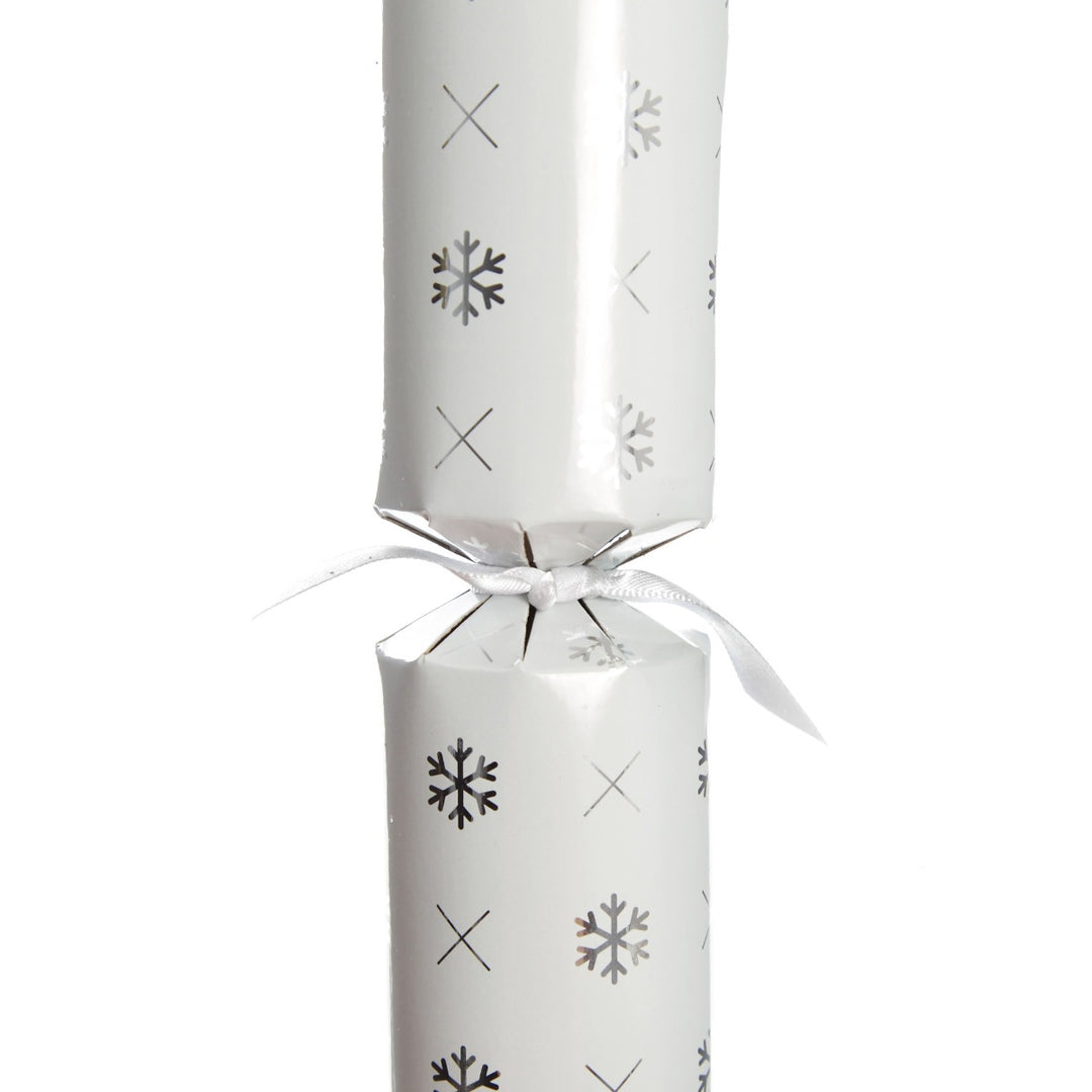 Personalised White with Silver Snowflake Bon Bon - Single