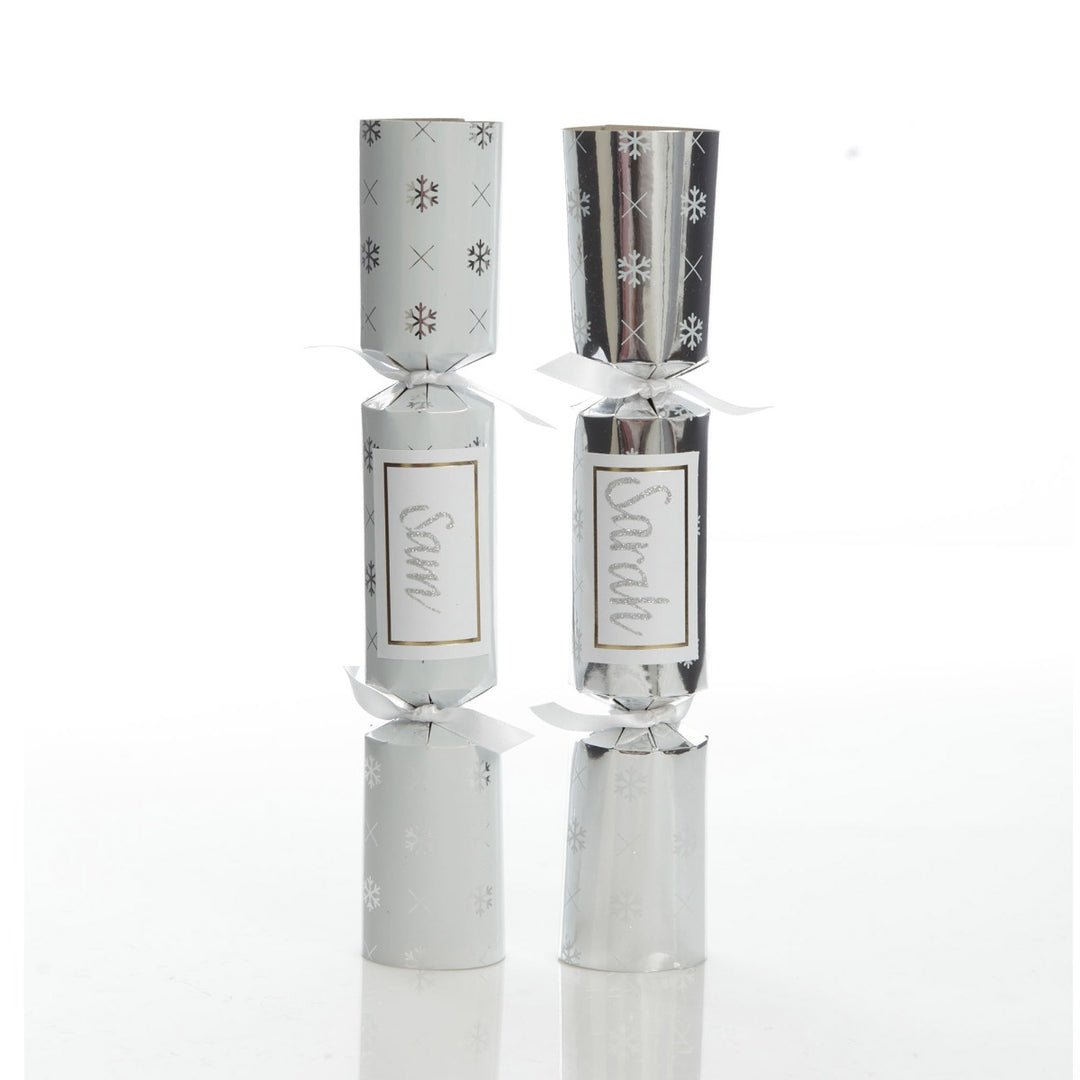 Personalised White with Silver Snowflake Bon Bon - Single
