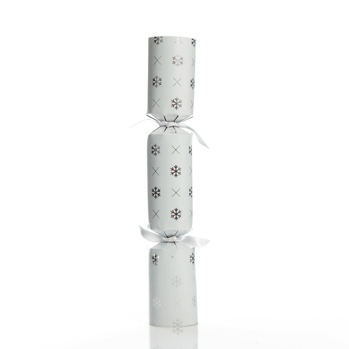 Personalised White with Silver Snowflake Bon Bon - Single