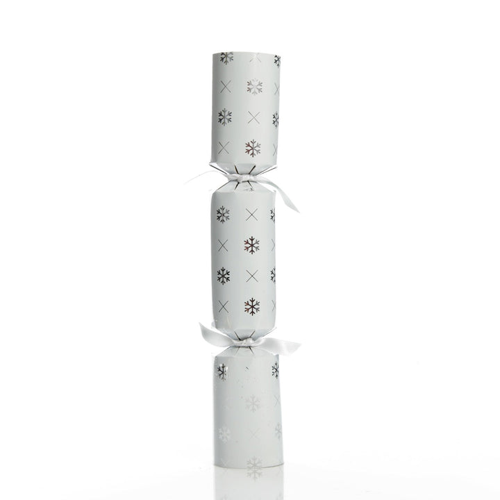 Personalised White with Silver Snowflake Bon Bon - Single