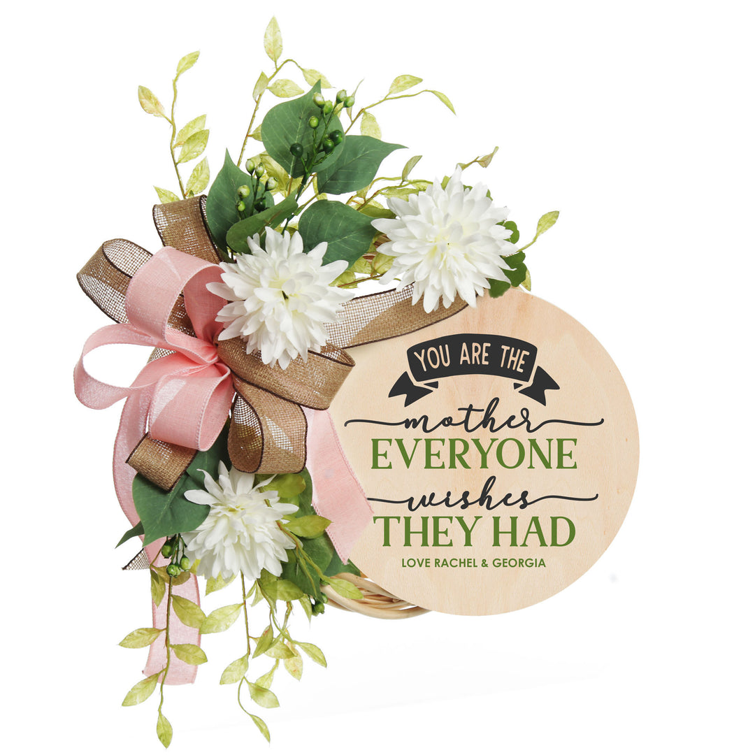 Personalised Rattan Chrysanthemum Mother&