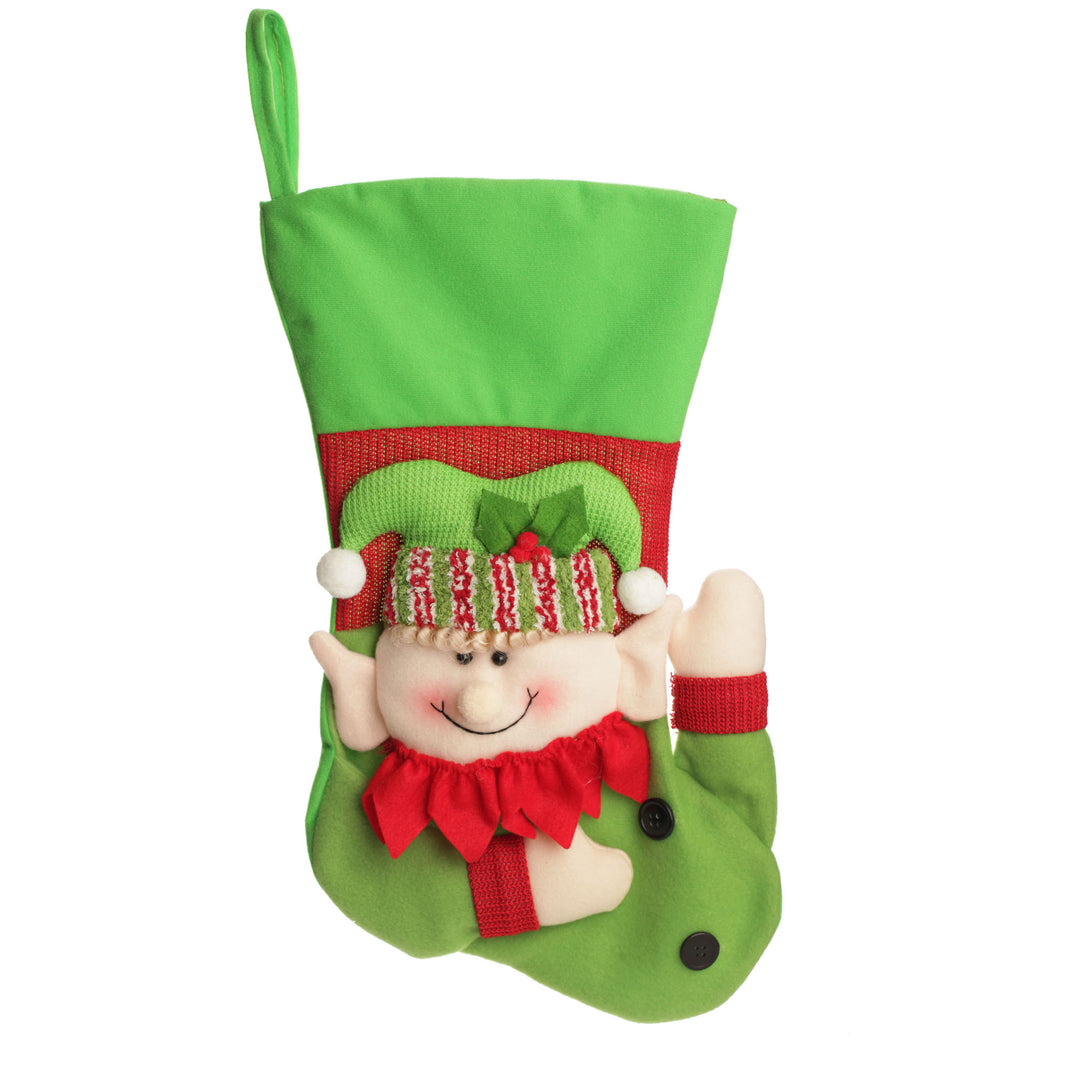 Personalised 3D Elf Christmas Stocking