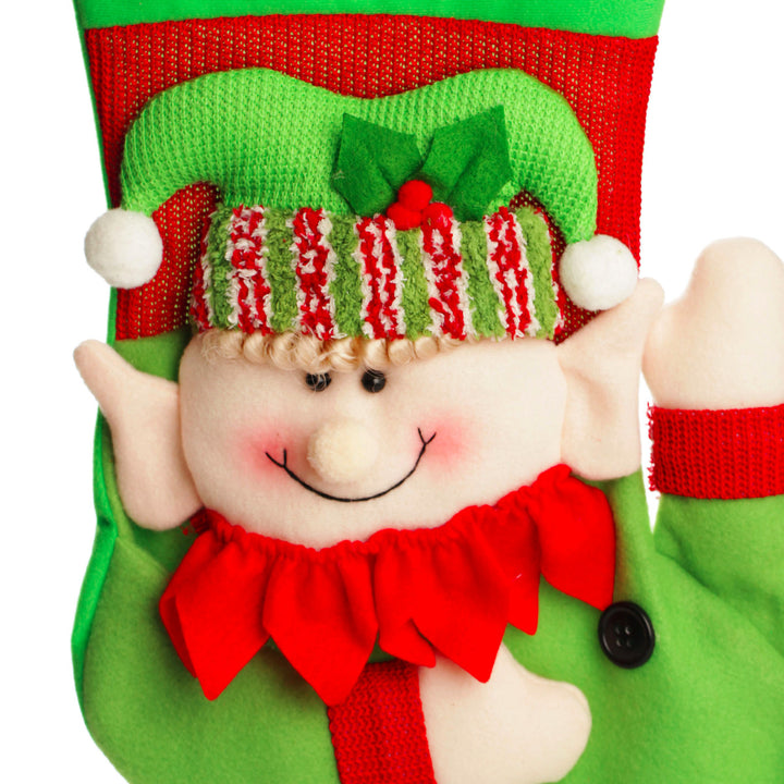 Personalised 3D Elf Christmas Stocking