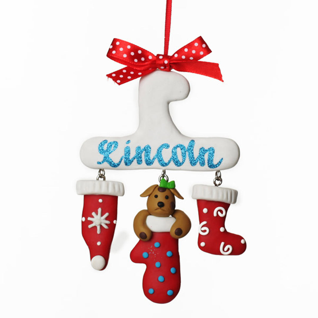 Personalised Dog Charm Christmas Decoration Whole product