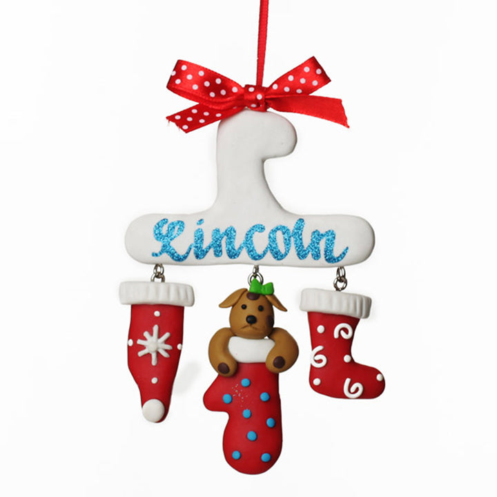 Personalised Dog Charm Christmas Decoration Whole product