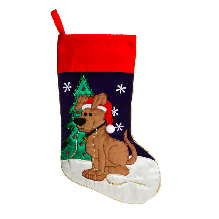 Personalised Dog Christmas Stocking - No writing