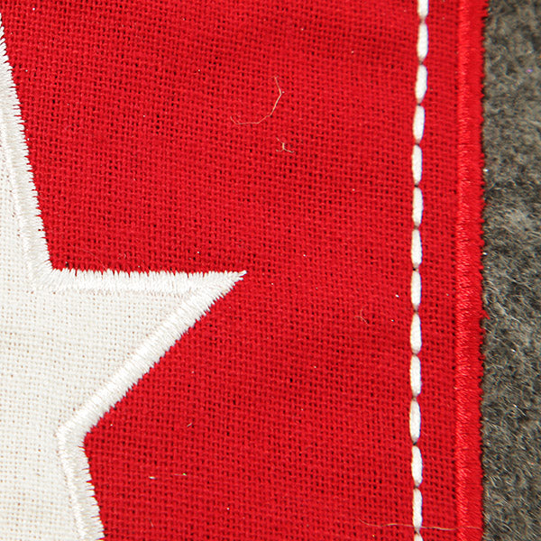 Personalised Star Felt Stocking - Detail