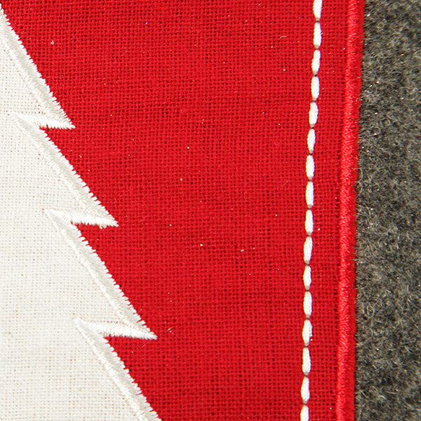 Grey Felt Tree Stocking - Detail
