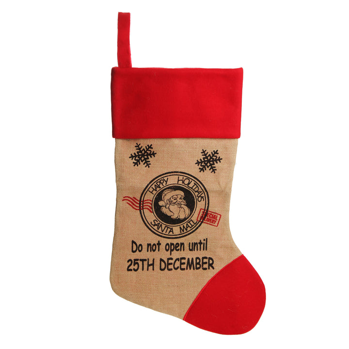 Jumbo Burlap Stocking