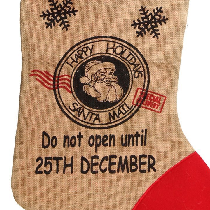 Personalised Jumbo Burlap Stocking