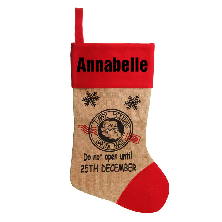 Jumbo Burlap Stocking