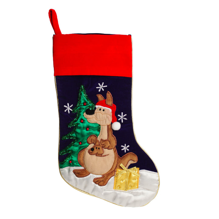 Personalised Kangaroo Christmas Stocking - No writing