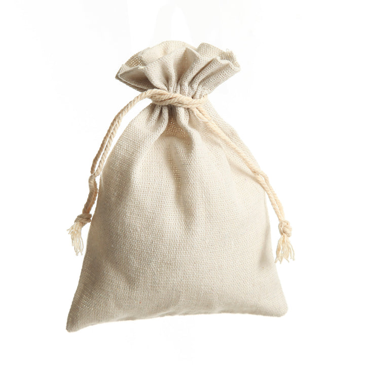 Personalised Natural Calico Wedding Favour Bag Bomboniere
