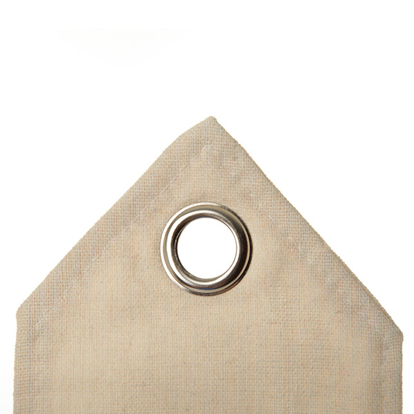 Personalised Natural Linen Santa Sack Tag - Detail