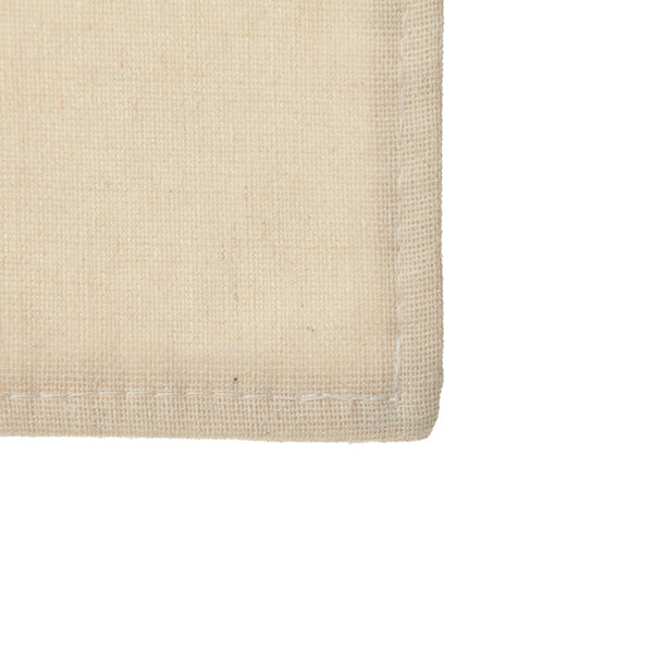 Personalised Natural Linen Santa Sack Tag - Detail