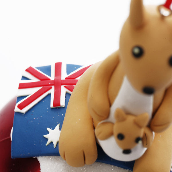 Kangaroo Christmas Character Bauble