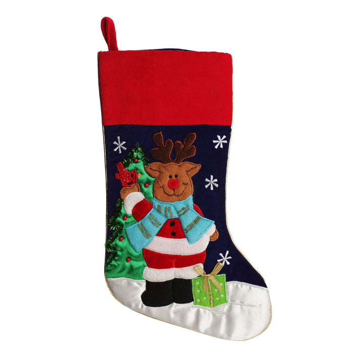 Personalised Reindeer Christmas Stocking